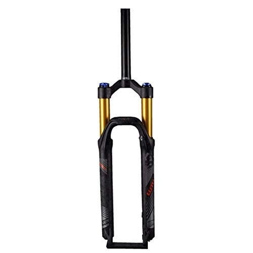Tenedores de bicicleta de montaña : TYXTYX Horquilla de suspensión de Bicicleta 26"27, 5" 29"MTB Horquilla de Bicicleta de Aire 1-1 / 8" QR 9 mm Freno de Disco Recorrido 100 mm 1670g