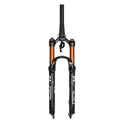 Tenedores de bicicleta de montaña : TYXTYX Horquilla de suspensión de Bicicleta de montaña 26"27, 5" 29", Horquillas Delanteras de aleación de Aire Amortiguador de Bicicleta 1-1 / 8" 100 mm de Recorrido