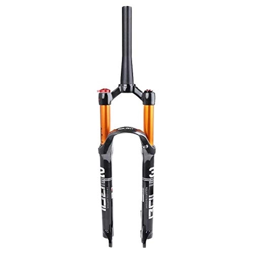 Tenedores de bicicleta de montaña : TYXTYX Horquilla de suspensión para Bicicleta de montaña 26 27, 5 29 Pulgadas, Horquilla Delantera de aleación de 120 mm de Recorrido, 1-1 / 8 '' para Eje de 9 mm y 100 mm