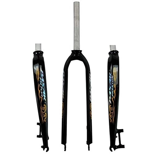 Tenedores de bicicleta de montaña : TYXTYX Horquilla rígida para Bicicleta MTB 26 / 27, 5 / 29 Pulgadas Freno de Disco de aleación de Aluminio Tubo Recto 1-1 / 8"Horquillas de suspensión de Bicicleta superligeras QR 800g
