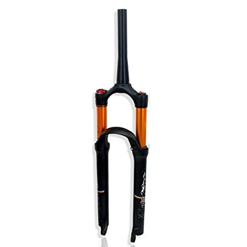 Tenedores de bicicleta de montaña : TYXTYX Horquillas neumáticas para Bicicleta MTB de 26"27, 5" 29", Horquilla de suspensión de Bicicleta de aleación de magnesio, 1-1 / 2" QR, 9mm, Recorrido de Freno de Disco, 100mm