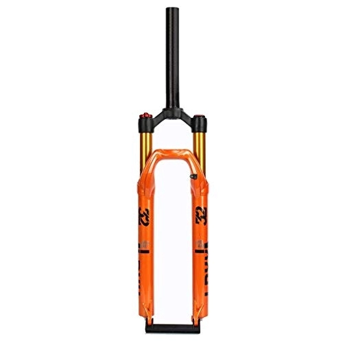 Tenedores de bicicleta de montaña : TYXTYX Suspensión de Horquilla Delantera de Bicicleta MTB 27.5 29 Pulgadas 1-1 / 8 Sistema de Aire de aleación Bloqueo Manual para Bicicleta de montaña Road XC Offroad Naranja