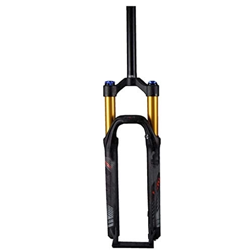 Tenedores de bicicleta de montaña : TYXTYX Tenedor de Bicicleta Horquilla de suspensión para Bicicleta Horquilla De Suspensión Horquilla Delantera Amortiguador Mountain Bike Aleación de magnesio(Color: Negro), 26-Inches