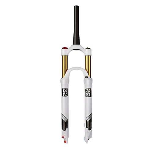 Tenedores de bicicleta de montaña : UPPVTE 26 / 27.5 / 29 Pulgadas Horquilla de Aire de aleación de magnesio Mountain Amortiguador Fork Bike Suspensión Forks 9mm QR Blanco (Size : 26inch)