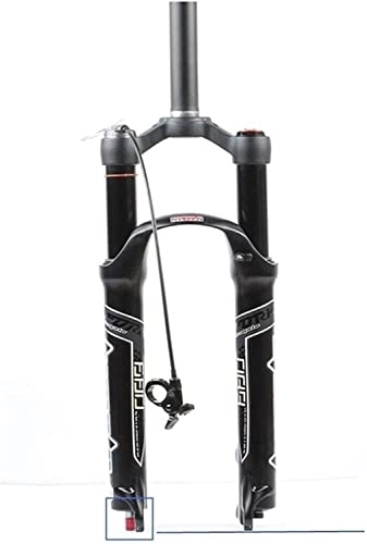 Tenedores de bicicleta de montaña : UPPVTE Hornilla de suspensión de Bicicleta de montaña Ultralight, 26 / 27.5 / 29"Amortiguación Ajustable Tubo Recto Presión de Aire Ajuste de Rebote QR Bloqueo Horquilla Suspensión