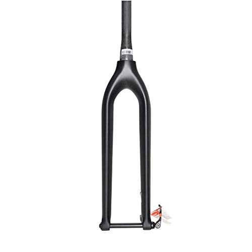 Tenedores de bicicleta de montaña : Waui Horquilla de suspensin de Ciclismo MTB de 29 Pulgadas, Tubo de Cono de Fibra de Carbono 3K Palanca de liberacin rpida Freno de Disco Duro 1-1 / 8
