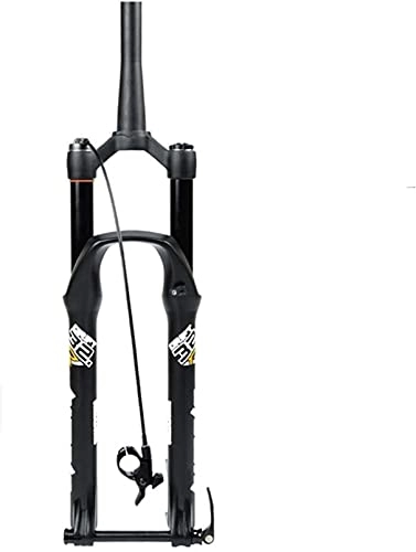 Tenedores de bicicleta de montaña : WYJW Horquilla de suspensión para Bicicleta MTB 26 27, 5 29 En Recorrido Ajuste de Rebote de Aire de 130 mm Eje pasante 100 * 15 mm Bloqueo de Carrera de Tubo Recto / cónico HL / RL