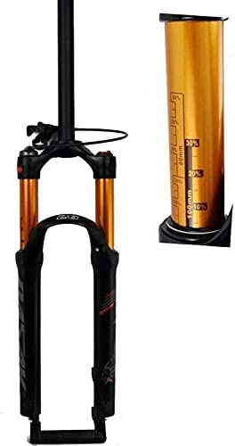 Tenedores de bicicleta de montaña : WYJW Horquillas de suspensión de Bicicleta MTB 26 / 27, 5 / 29 Pulgadas Horquilla Delantera de Bicicleta con amortiguación de Aire HL / RL Freno de Disco 100mm Recorrido 1-1 / 8"QR