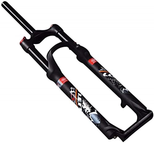 Tenedores de bicicleta de montaña : XKCCHW 26"Horquilla De Suspensión para Bicicleta De Montaña Aleación De Magnesio Amortiguador De Aire Accesorios para Bicicletas Amortiguación Horquilla De Gas Piezas De Bicicleta (Color: Negro, T