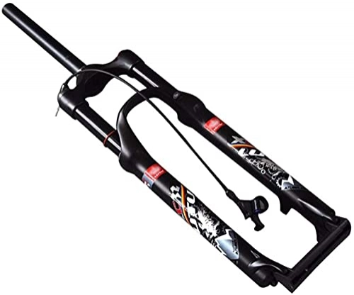 Tenedores de bicicleta de montaña : XKCCHW MTB Suspensión Neumática Horquilla De Suspensión 1-1 / 8 'Aleación De Aluminio Ligera Control De Axila De Bicicleta MTB Recorrido: 120 Mm Piezas De Bicicleta (Color: Negro, Tamaño: 29 Pulgad