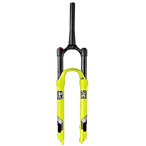 Tenedores de bicicleta de montaña : XQHD Horquilla Delantera MTB 120 Mm, Horquillas de Suspensión para Bicicleta de Montaña Aleación de magnesio Control de Hombro Tubo Cónico de 28, 6 Mm, Bloqueo de Corona QR de 9 Mm, 26inch