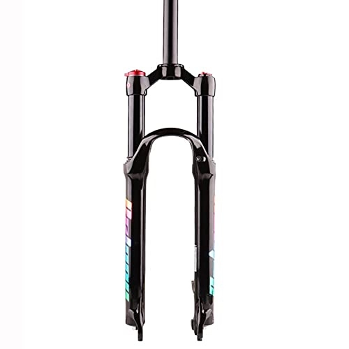 Tenedores de bicicleta de montaña : XYSQ 26 / 27, 5 / 29 Pulgadas Horquilla Suspension MTB Recorrido De 100 Mm Freno De Disco QR De 9 Mm Control De Hombro Aleación De Magnesio (Size : 29 Inch)