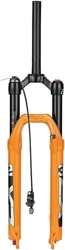 Tenedores de bicicleta de montaña : YANHAO Rebote Ajustar QR 9mm Recorrido 120mm Horquillas de Bicicleta de montaña, Ultraligero Gas Shock XC Bicicleta (Color : Orange, Size : Straight-RL)