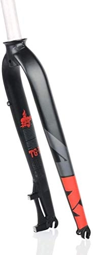 Tenedores de bicicleta de montaña : YSHUAI 28, 6 mm Horquilla de Bicicleta MTB 27, 5 / 26 Pulgadas Ultra Ligera Aleación de Aluminio Horquilla Dura de 100 mm A 128, color b, tamaño 128