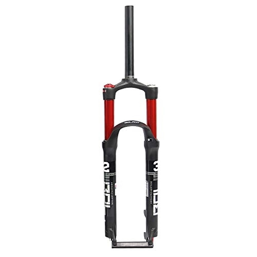 Tenedores de bicicleta de montaña : ZCXBHD Horquilla Aire para Bicicleta Montaña 26 / 27.5 / 29in Aleación Aluminio MTB Horquilla Suspensión 1 1 / 8" Cámara de Aire Doble Carrera 100 Mm Control Hombro (Color : Red, Size : 27.5)