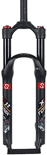 Tenedores de bicicleta de montaña : ZECHAO 26 / 27.5 / 29 Pulgadas de Aire de montaña Bife Air, 1-1 / 8 "Bifor de Bicicleta Control de Hombro Aleación de Aluminio Viaje de 120 mm Horquilla Suspensión (Color : Black, Size : 29inch)
