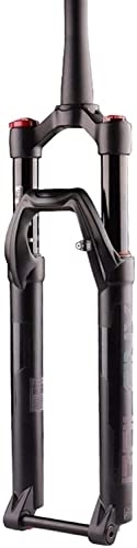 Tenedores de bicicleta de montaña : ZECHAO 27.5 Tenedor de Bicicleta de montaña 29in, Horquilla de suspensión de Aire de 1-1 / 2 "con Ajuste de amortiguación a través del Eje de 15 mm de Viaje 100 mm Horquilla Suspensión (Color : Black,