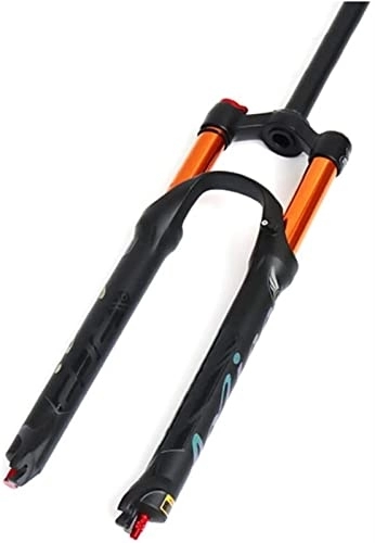 Tenedores de bicicleta de montaña : ZECHAO Bicicleta de montaña Fork 26 / 27.5 ", MTB Freno de Disco de Doble Aire Freno de Disco 1-1 / 8 "110 mm Viaje con amortiguación QR 9mm Bicicleta Frente de bifurcación Horquilla Suspensión (Col