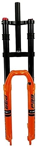 Tenedores de bicicleta de montaña : ZECHAO MTB Tenedor de suspensión 27.5 " / 29in, Bicicleta de montaña Tenedor 1-1 / 8" Downhill Bicycle Air Shock QR 9mm Disc Freno Travel 160mm Horquilla Suspensión (Color : Orange, Size : 29inch)