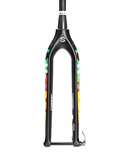 Tenedores de bicicleta de montaña : ZHTT 1 Horquilla Delantera de Bicicleta MTB 29"Horquilla de suspensión de Fibra de Carbono MTB Tubo cónico 1-1 / 2" Eje de Freno de Disco 15x100mm Horquilla de suspensión de Bicicleta