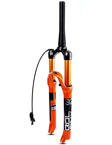 Tenedores de bicicleta de montaña : ZHTY Horquilla de suspensión neumática para Bicicleta MTB 26 / 27.5 / 29 en Recta 28.6 mm Cono 39.8 mm Viaje 120 mm Freno de Disco RL / HL QR 9 mm Horquilla de Bicicleta 1650g Horquilla de suspensión para