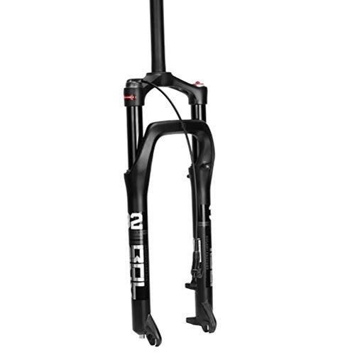 Tenedores de bicicleta de montaña : ZHTY Snow MTB Front Fork 26 Inch Ultralight Aluminum Alloy Mountain Bike Air Pressure Suspension Bicycle Shock Absorber Forks Rebound Adjust Straight Tube Travel:100mm