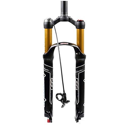 Tenedores de bicicleta de montaña : ZXCNB Horquilla Delantera De Bicicleta MTB 26 27, 5 29 Pulgadas Amortiguador De Aire Horquilla De Suspensión De Bicicleta Bloqueo Remoto Viaje 120Mm Qr 9Mm Horquilla De Bicicleta