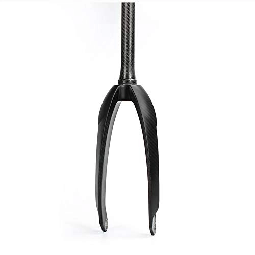 Mountain Bike Fork : 20inch Rigid Fork Straight Tube Ultra Light Bicycle Front Forks, Full Carbon Fiber MTB Bike Rigid Fork, fit Road / XC / Mountain Bikes