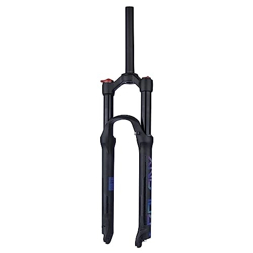 Mountain Bike Fork : 26 / 27.5 / 29 in MTB Suspension Air Fork 120mm Travel, Straight / Tapered Mountain Bike Forks Crown / Remote Lockout, 9 * 100mm QR 34 Tube Bicycle Front Fork, Black, 29inch