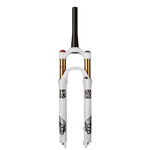 Mountain Bike Fork : 26 / 27.5 / 29 inch Electric Mountain Bike Air Suspension Inverted Downhill Fork，Thru Axle Boost Travel 120Rebound Adjust Straight Tapered Disc Brake Bicycle Front Forks, shoulder control, 27.5inch