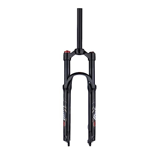 Mountain Bike Fork : 26 / 27.5 / 29 inch Electric Mountain Bike Air Suspension Inverted Downhill Fork，Thru Axle Boost Travel Rebound Adjust Straight Tapered Disc Brake Bicycle Front Forks, straight shoulders, 27.5inch