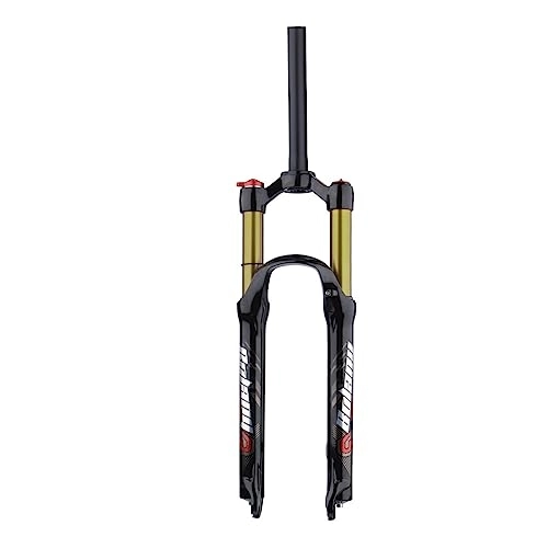 Mountain Bike Fork : 26 / 27.5 / 29 Inch Magnesium Alloy Mountain Bike Fork Rebound Adjustment, Air Supension Front Fork 120mm Travel, 9mm Axle, Disc Brake, straight shoulders, 26inch