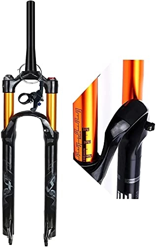 Mountain Bike Fork : 26 / 27.5 / 29 Inch MTB Air Suspension Fork 1 1 / 2 Tapered Tube QR 9mm Manual / Remote Lockout Rebound Adjust XC AM Ultralight Mountain Bike Front Forks (Color : RL, Size : 27.5inch)