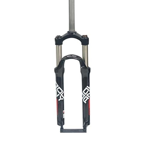 Mountain Bike Fork : 26 / 27.5 / 29″ Mechanical MTB Suspension Fork, Rebound Adjust Straight Tube QR 9mm Travel 85mm Manual Lockout Mountain Bike Forks XC Bicycle (Color : Black-1, Size : 27.5in)