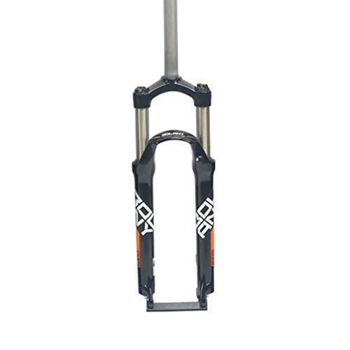 Mountain Bike Fork : 26 / 27.5 / 29″ Mechanical MTB Suspension Fork, Rebound Adjust Straight Tube QR 9mm Travel 85mm Manual Lockout Mountain Bike Forks XC Bicycle (Color : Black-3, Size : 26in)