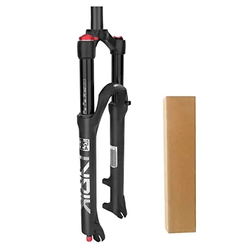 Mountain Bike Fork : 26 / 27.5 / 29 MTB Suspension Fork Travel 100mm Rebound Adjust 1 1 / 8 Straight / Tapered Tube QR 9mm Ultralight Mountain Bike Front Forks (Color : HL, Size : 26")