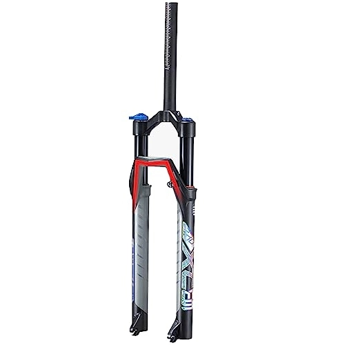 Mountain Bike Fork : 27.5 29 Inch Bike Tire Air Suspension Fork Double Shoulder Disc Brake 100mm Travel 110mm Adjustable Rebound For Snow Beach XC MTB Bicycle, Manual Lockout, 27.5inch