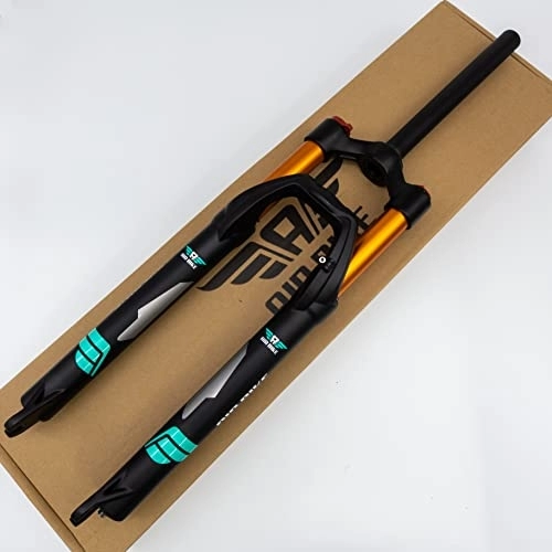 Mountain Bike Fork : 27.5 Air Fork Mountain Bike Suspension Fork 120mm Travel & Rebound 1 1 / 8 inch Steerer Disc Brake Compatible Black