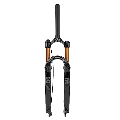 Mountain Bike Fork : 29in Black Aluminum Alloy Mountain Bike Front Shock Absorbing Fork with Remote Lockout, Mountain Road Bicycle Accessories