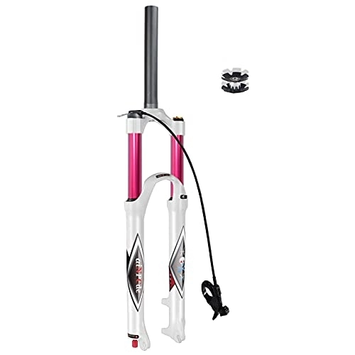 Mountain Bike Fork : aiNPCde MTB Front Forks Mountain Bike Suspension Fork 26 27.5 29 Inch Travel 140mm, Rebound Adjust 1-1 / 8 Straight / Tapered Tube QR 9mm XC Air Forks for 1.5-2.45" Tires