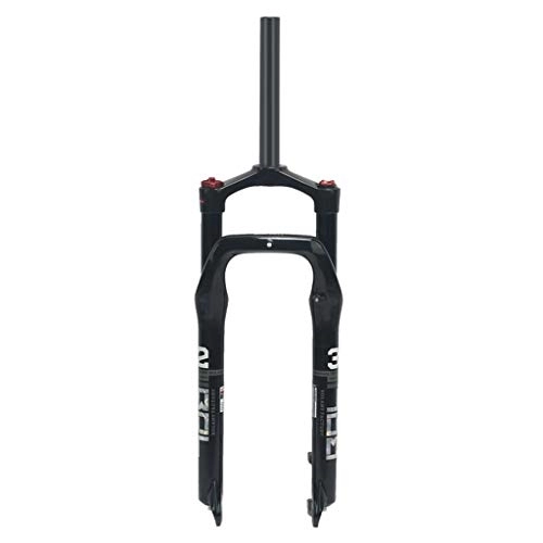 Mountain Bike Fork : aiNPCde Snow Mountain Bike Suspension Fork 26 Inch 1-1 / 8" Alloy Air Ahead Forks For Beach MTB Bicycle 4.0" Tire Black 115mm Travel