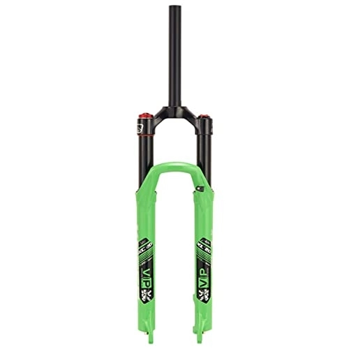 Mountain Bike Fork : Asiacreate 26 27.5 29 Inch MTB Suspension Fork 28.6mm Straight Mountain Bike Fork QR 9mm Air Front Fork 1-1 / 8 Travel 100mm Bicycle Forks Manual Lockout (Color : Green, Size : 26'')