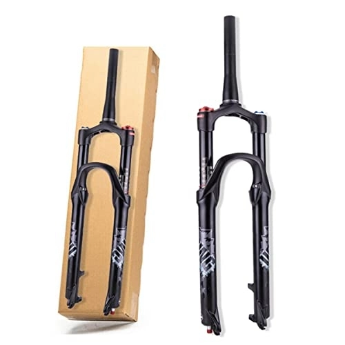 Mountain Bike Fork : Asiacreate 26 27.5 In 1-1 / 2 MTB Suspension Air Fork 120mm Travel Tapered Mountain Bike Forks Crown Lockout 9 * 100mm QR Rebound Adjust Bicycle Front Fork