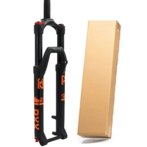 Mountain Bike Fork : Asiacreate 27.5 / 29in MTB Bicycle Suspension Fork 1-1 / 8" Thru Axle 15 Mm Air Front Fork HL Rebound Adjustment Disc Brake Bicycle Air Forks (Color : Black, Size : 27.5)