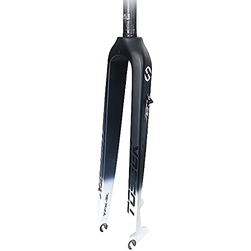 Mountain Bike Fork : Auoiuoy 26 / 27.5 / 29 Inch Carbon Fiber MTB Bike Rigid Fork, Ultra Light Mountain Bike Front Fork 28.6mm Straight Tube, 9MM Quick Release Disc Brake, C-26inch