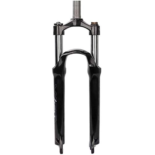Mountain Bike Fork : Auoiuoy Suspension fork, locking front fork for mountain bike, 26 inch aluminum alloy fork, Black-26inch