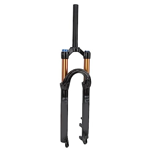 Mountain Bike Fork : Bediffer Mountain Front Fork, Air Nozzle Valve, Thick Arch Bridge, Manual Lockout, Air Suspension Fork for Riding