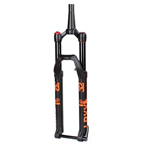 Mountain Bike Fork : BESTSL Mountain Bike Suspension Forks Ultralight Aluminum Alloy Bicycle Front fork MTB Air Suspension Fork with Damping Adjustment Thru Axle, Tapered Manual(A), 27.5