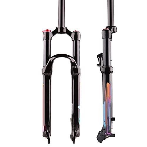 Mountain Bike Fork : Bewinch Mountain Bicycle Suspension Forks, 26 / 27.5 / 29 Inch MTB Bike Front Fork with Rebound Adjust Straight Tube, Shoulder Control 100Mm Travel 28.6Mm, 26in