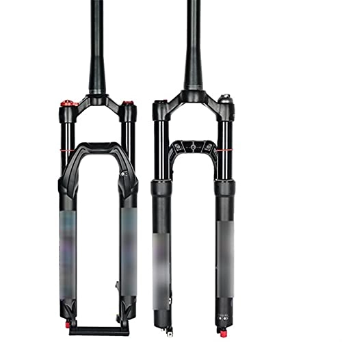 Mountain Bike Fork : Bicycle Fork Mountain Bicycle Supension Fork 26 / 27.5 / 29Inch Air Forks Rebound Adjustment MTB Bike Oil Gas Fork (Color : 27.5 Straight Remote)